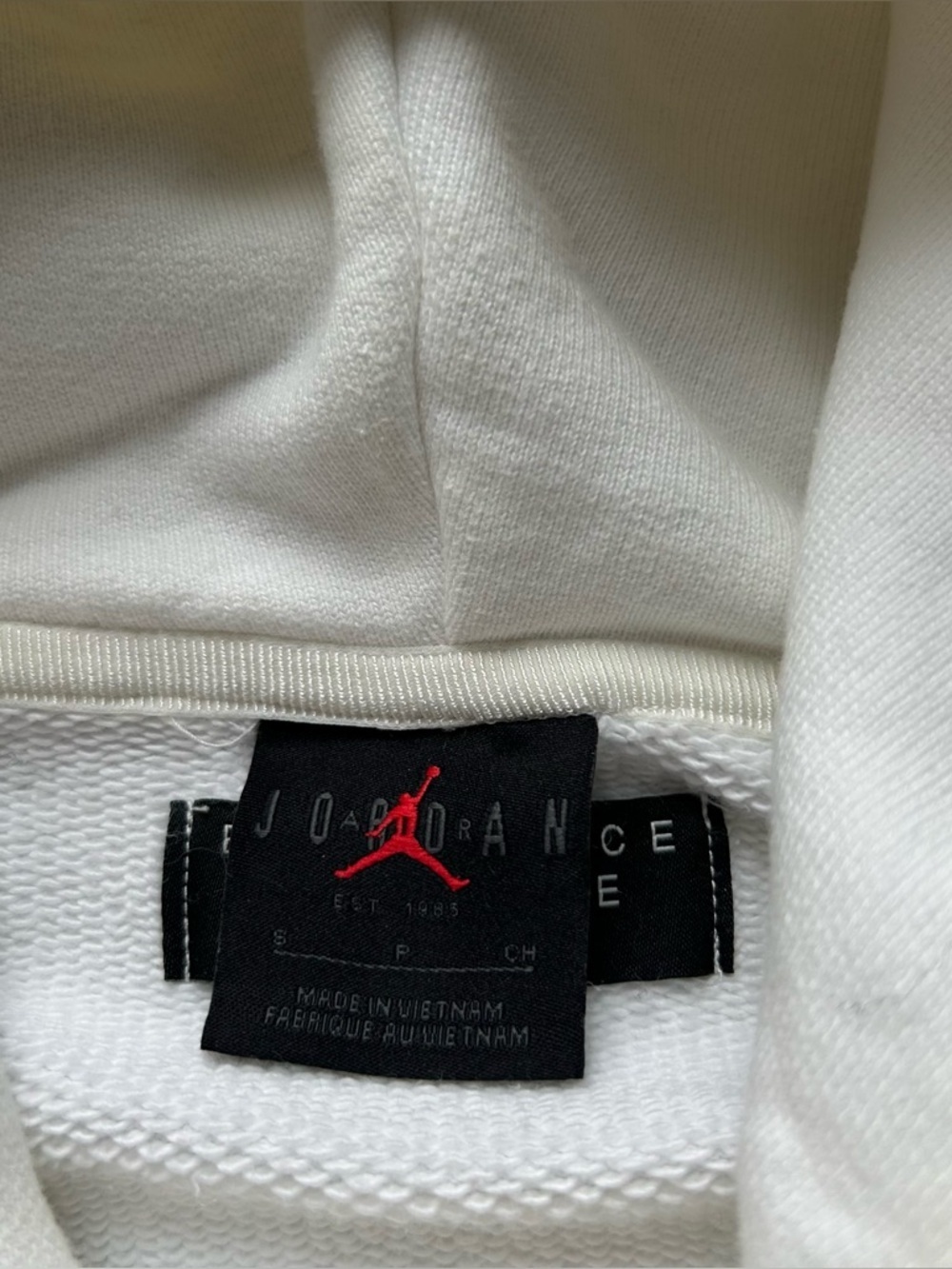 Jordan Heavyweight Wordmark Hoodie in Classic White (Small) - Picture 10 of 11